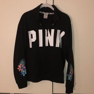 Victoria’s Secret PINK Embroidered Quarter Zip